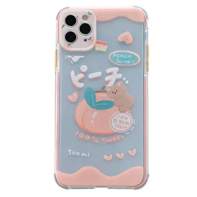 Kawaii Sweet Fruit/Bear Phone Case For iPhone Case W053 -