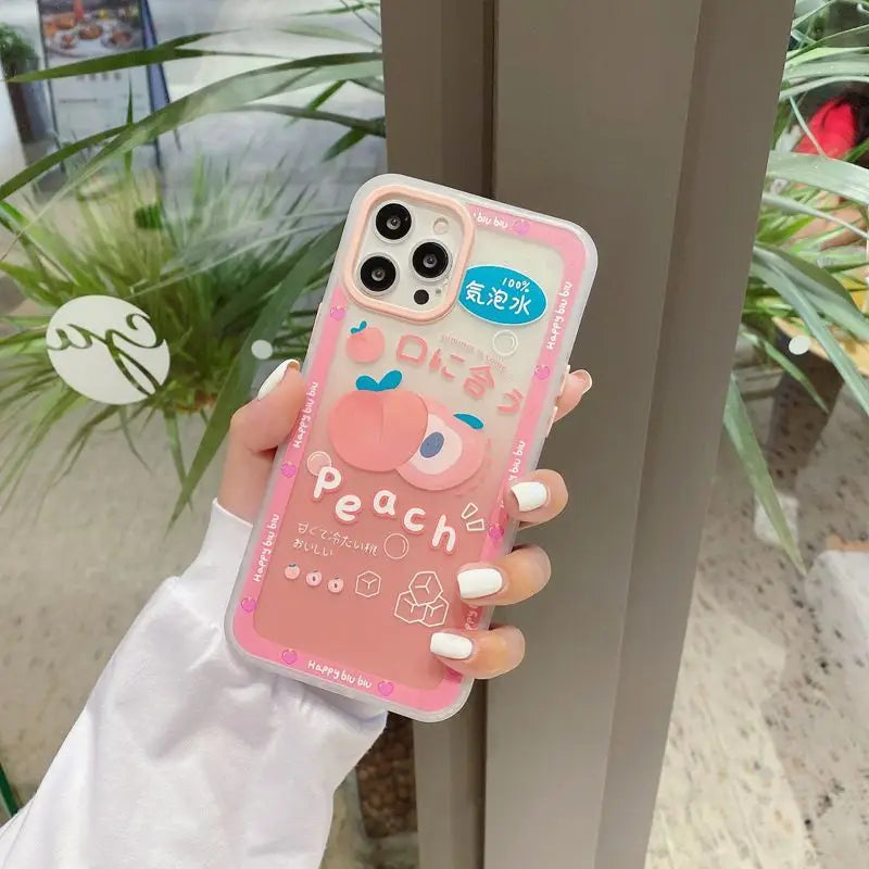Peach Transparent Phone Case - iPhone 12 Pro Max / Wonderland Case Peach Transparent Phone Case - iPhone 12 Pro Max / Wonderland Case
