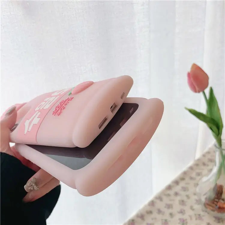 Pink Peachy Juice iPhone Case W024 - iphone case