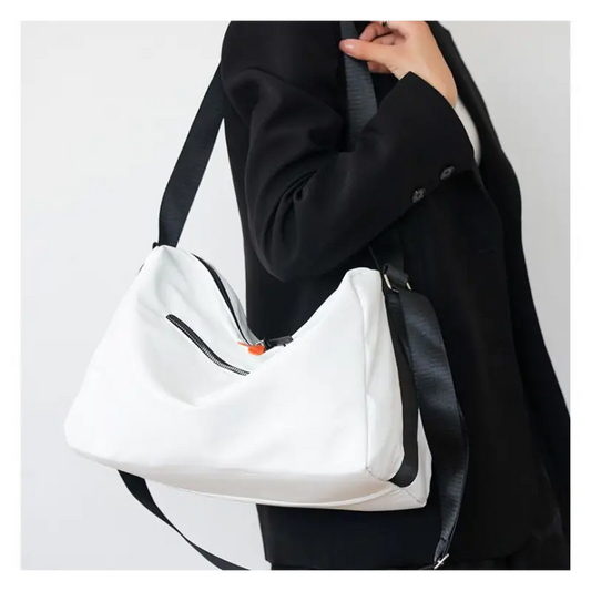 Plain Nylon Shoulder Bag KC3 - Shoulder Bags
