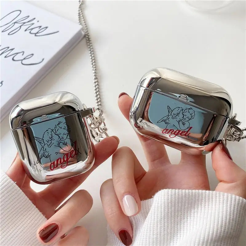 Plating Angel AirPods Earphone Case Skin B299 - Mobile Cases