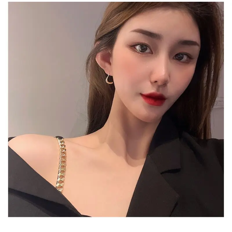 Polished Alloy Drop Earring Wd42 - Gold / One Size - Fancy