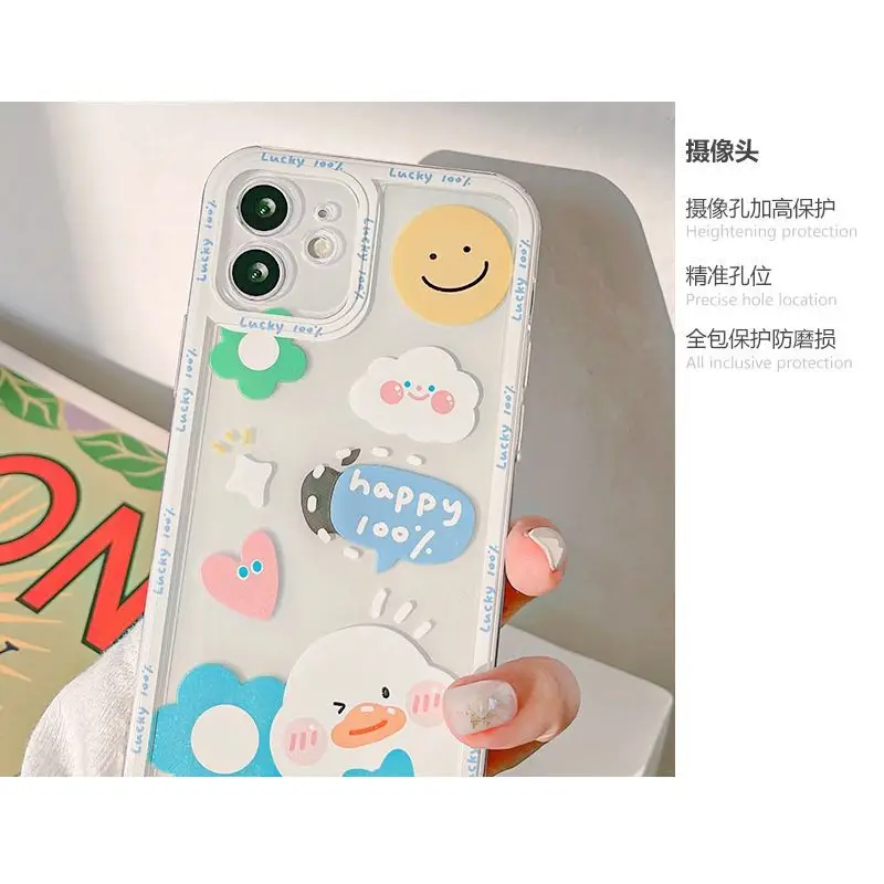 Print Cartoon Phone Case - Iphone 7 / 8 / Se, 7 Plus / 8 Plus, X / Xs, Xs Max, Xr, 11, 11 Pro, 11 Pro Max, 12 Mini, 12, 12 Pro, 12 Pro Max, 13mini, 13, 13pro, 13pro Max-16