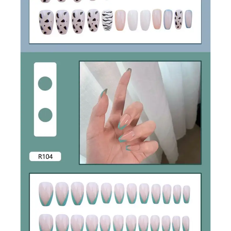 Print Faux Nail Tips N3 - Hand Fashion Accessories