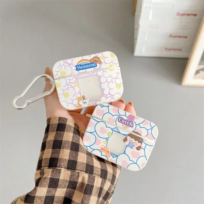 Printed AirPods Earphone Case Skin B367 - Mobile Cases &