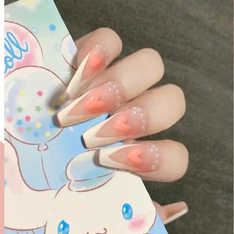 Printed Nail Art False Nail - As Shown In Figure / One Size