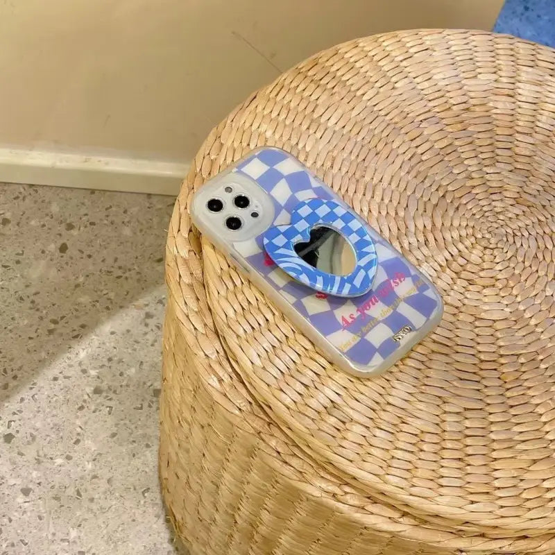 Purple/Blue Heart Holder iPhone Case BP323 - iphone case