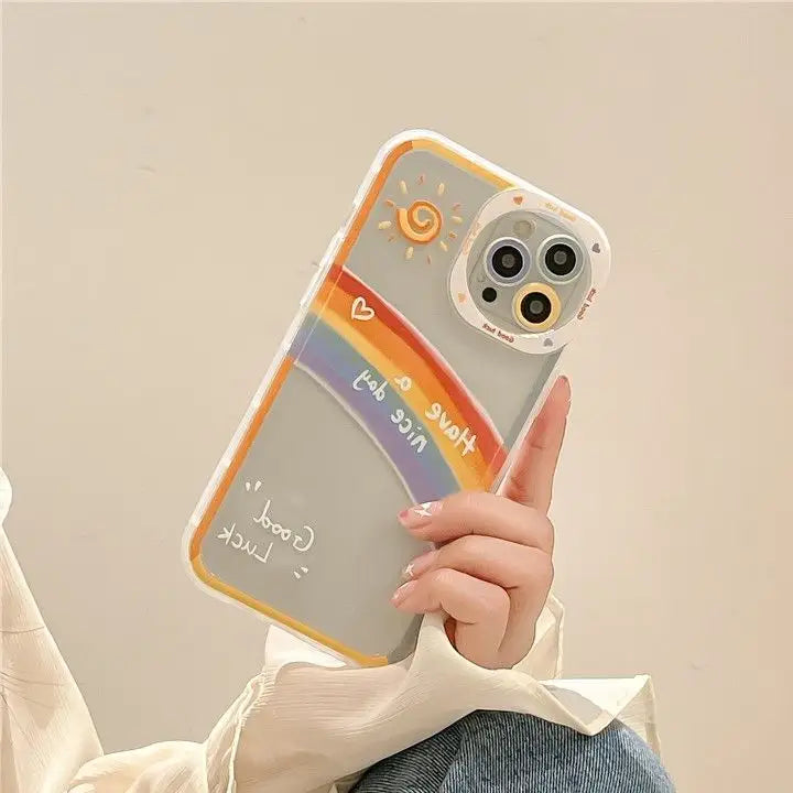 Rainbow Transparent Phone Case - iPhone 11 / 11 Pro Max / X