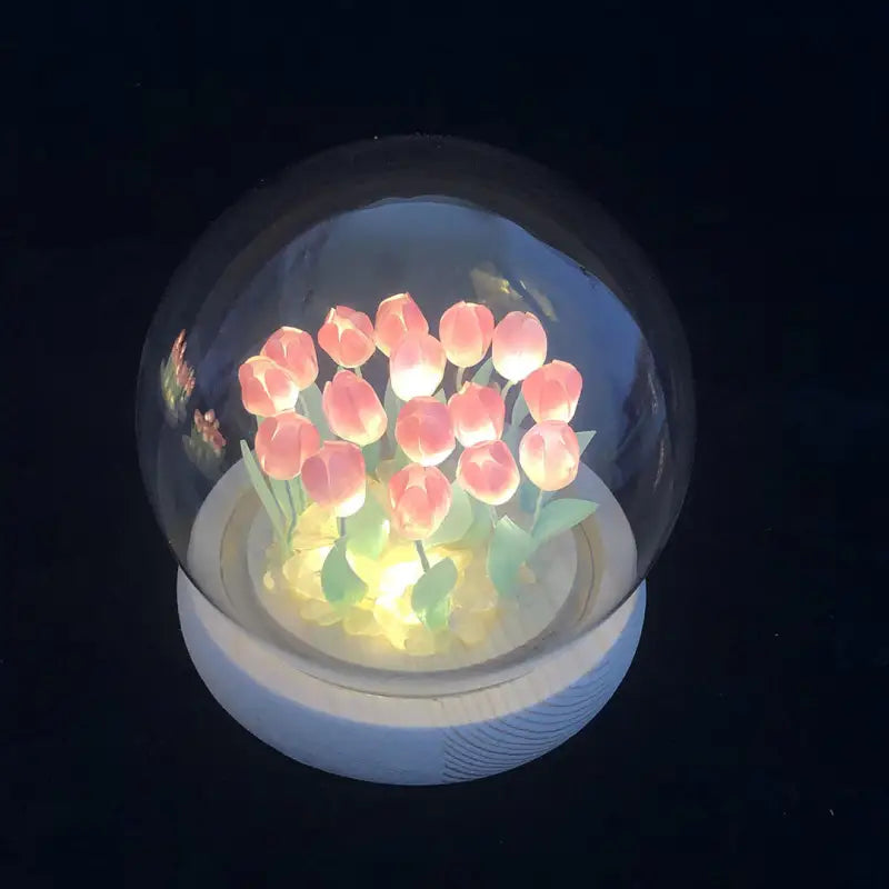 Romantic Tulip Night Light-Decorative Light LIN72 - Round