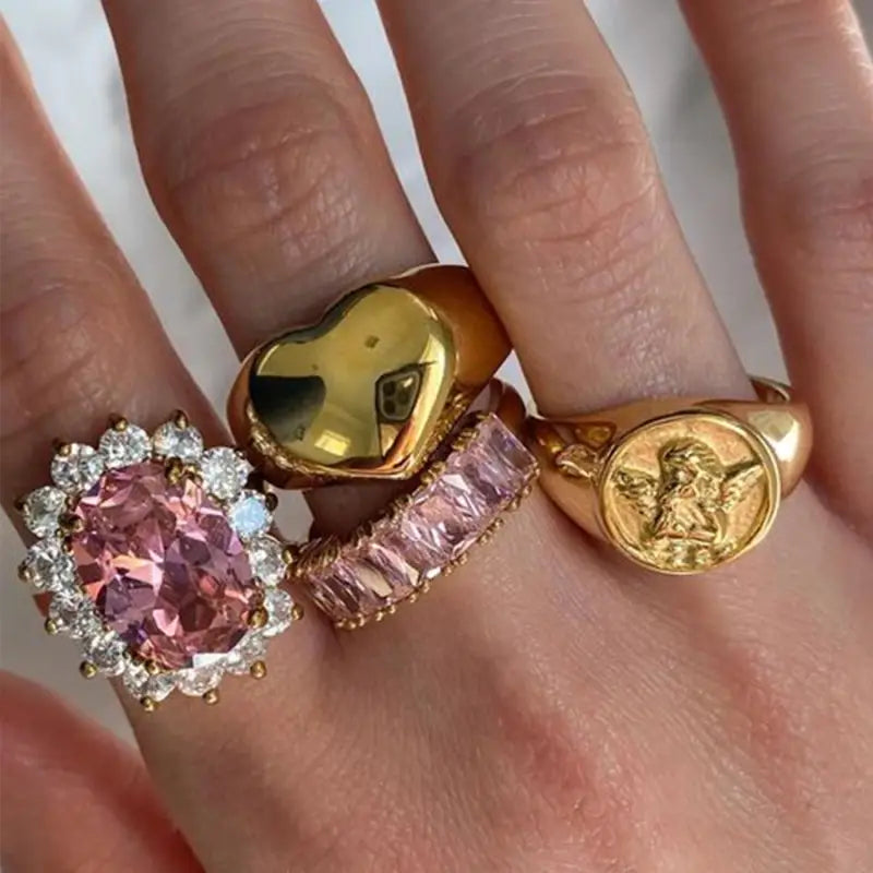 Rose Temptress Ring LIN38 - Pink