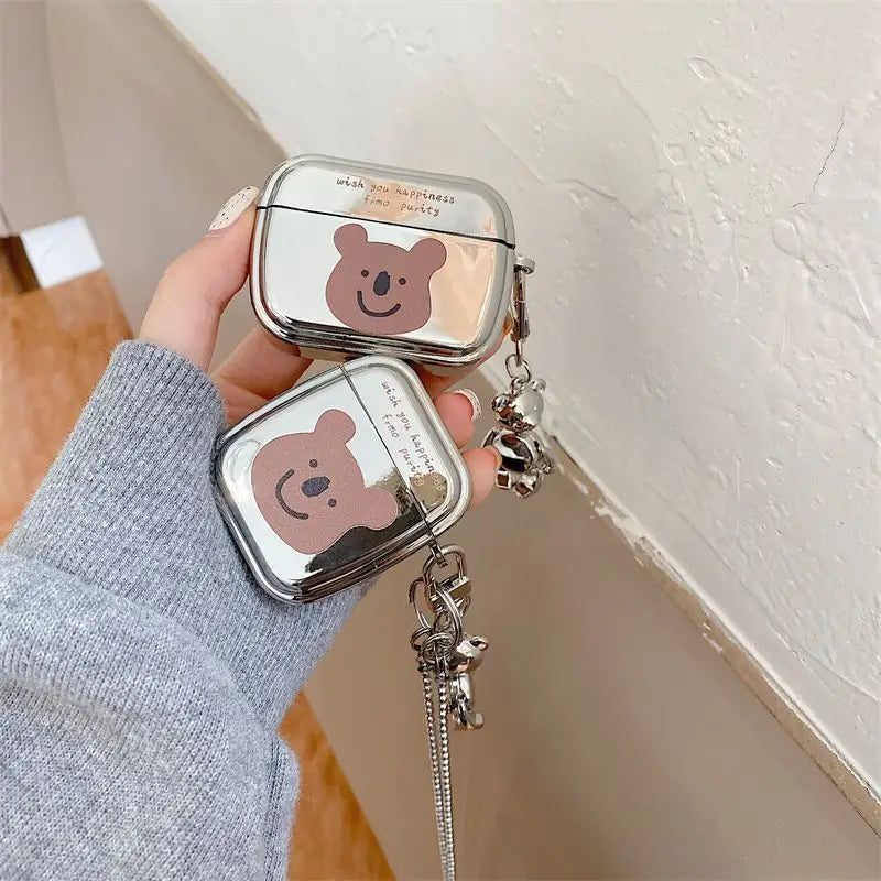 Silver Bear AirPods Earphone Case Skin-4