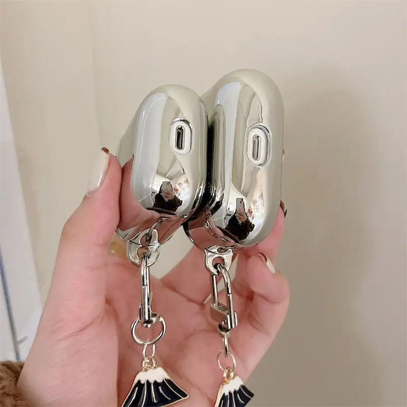 Silver Mountain Pattern AirPods Earphone Case Skin-4