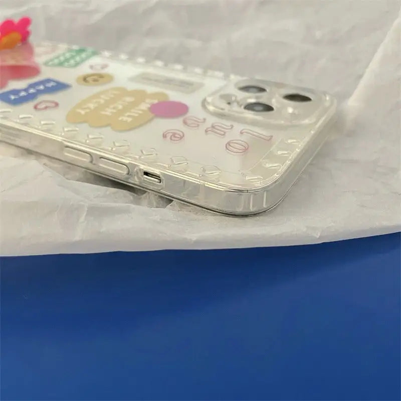 Smile Face With Flower Chain iPhone Case BP256 - iphone case