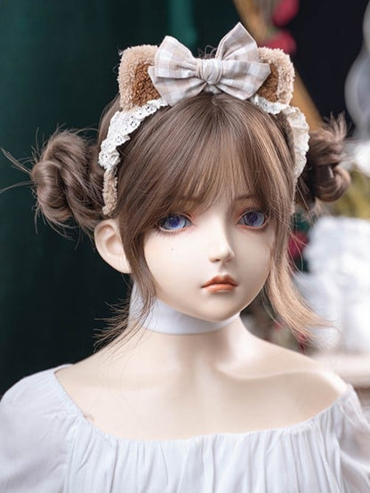 Length Brown 71CM Air Wig Wavy With Bangs