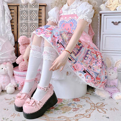 Bow Knot Chain Lolita Mary Janes Shoes