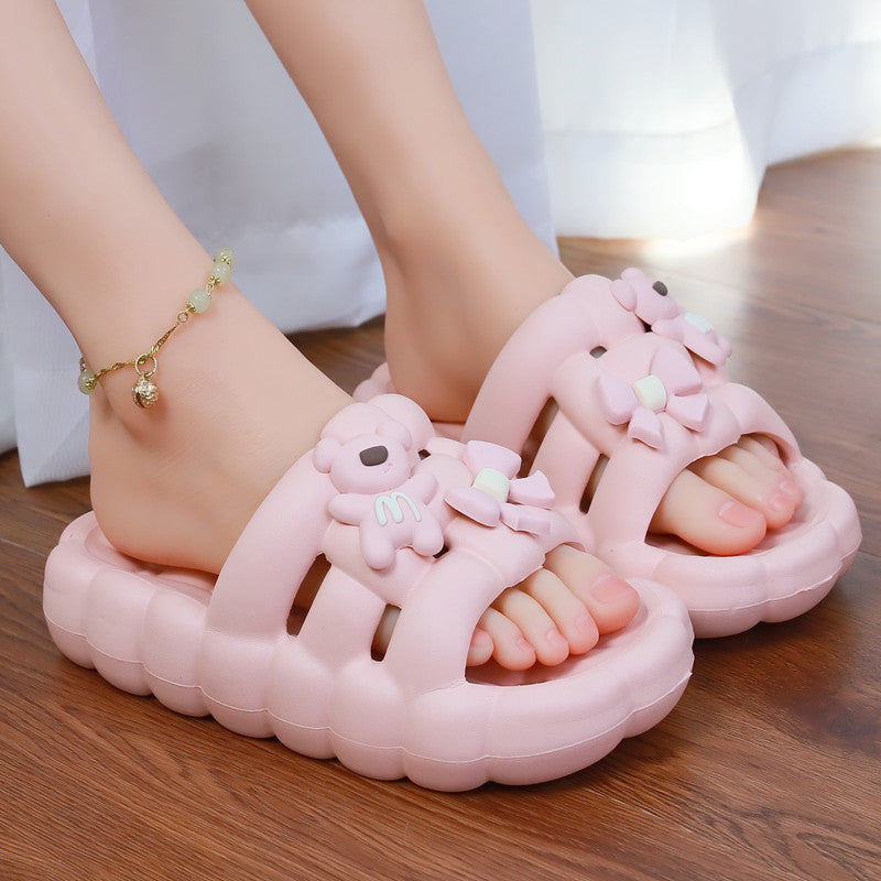 6 Color Soft Bear and Bow Summer Sandals ON885 Wonderland Case