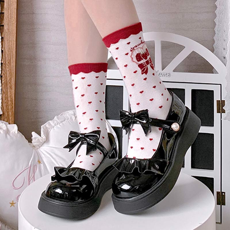 Sweet Bow Knot Lolita Mary Janes Shoes