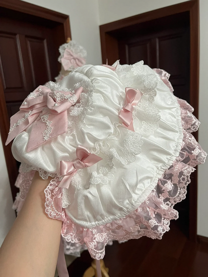 Pink Lolita Hat Bows Decorated Sweet