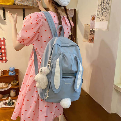 Sac à dos avec oreilles de lapin de dessin animé