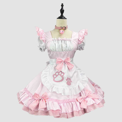 Sweet Maid Cat Paw Lolita Dress