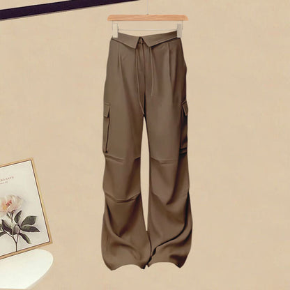 Buckle Tassels T-Shirt Cargo Pants