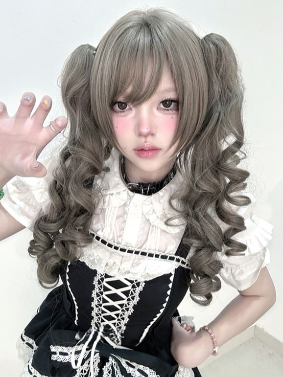 Ponytail Wig Clips 30CM Claw Synthetic Length With Brown Double Long