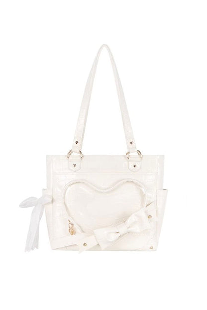 Transparent Love Bowknot Shoulder Bag