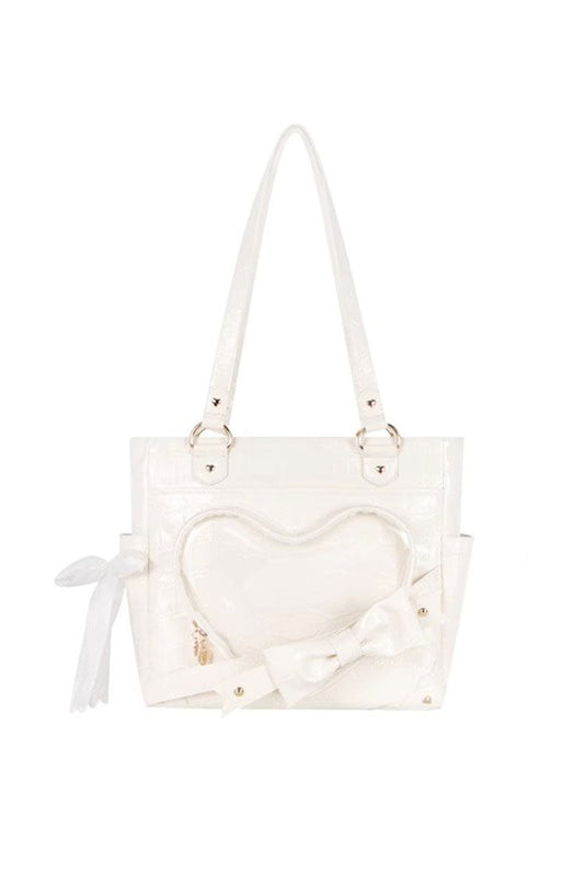 Transparent Love Bowknot Shoulder Bag