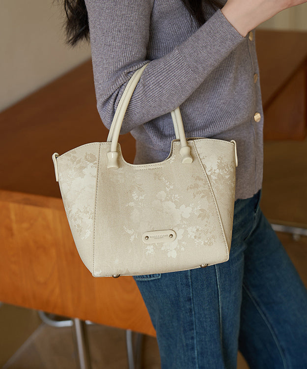 Apricot New Tote Large Print Fashion 2025 Capacity Bag