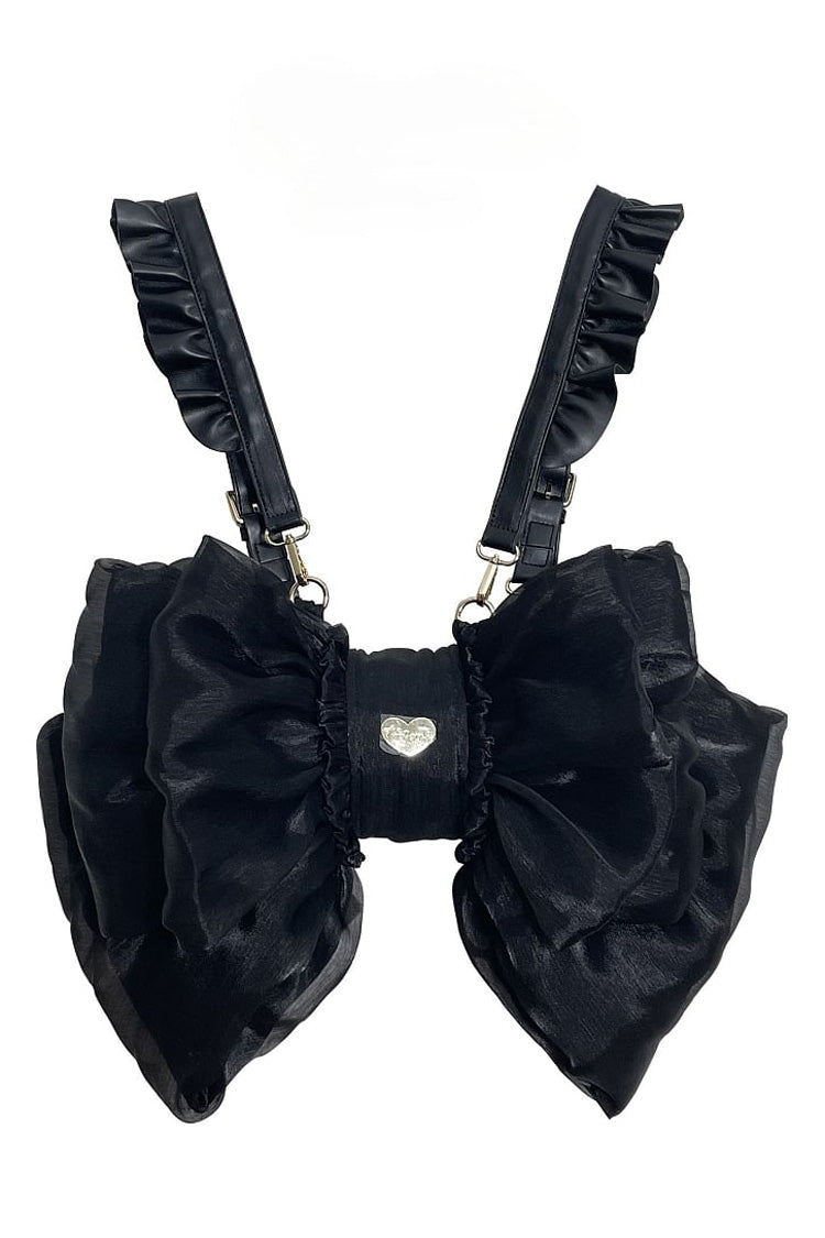 Big Black Bowknot Lolita Backpack