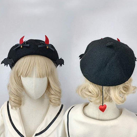 Chic Bat Wings Lolita Beret