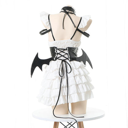 Cosplay Devil Wings Splice Lolita Maid Dress