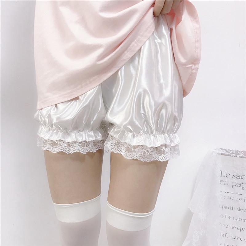 Lolita Ruffle Plush Lace Shorts