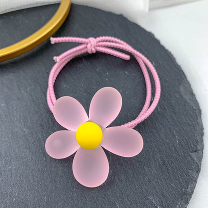 Flower Soft Candy Color Tie Head Rope - Pink Wonderland Case