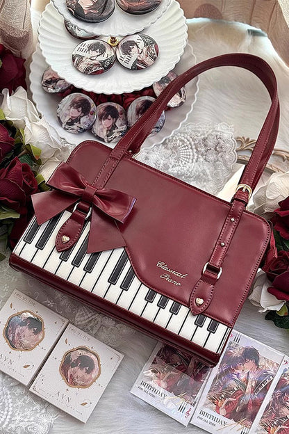 Piano Waltz Bowknot Handbag