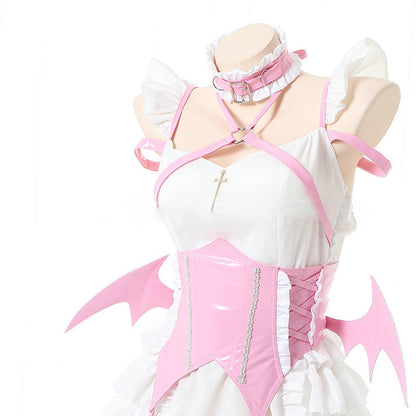 Cosplay Devil Wings Splice Lolita Maid Dress