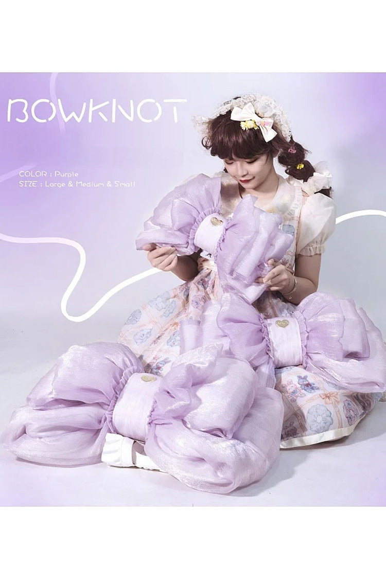 Big Purple Bowknot Lolita Backpack