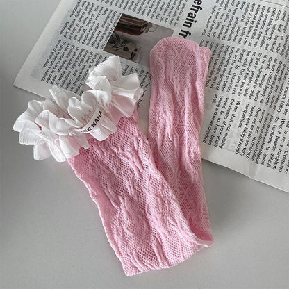 Options Floral 5 Lace Stockings Trim Underknee Color Pattern