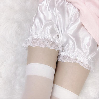 Lolita Ruffle Plush Lace Shorts