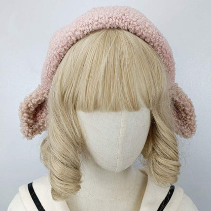 Cute Sheep Ears Woolen Lolita Beret