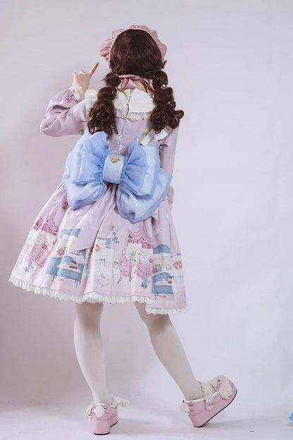 Big Blue Bowknot Lolita Backpack