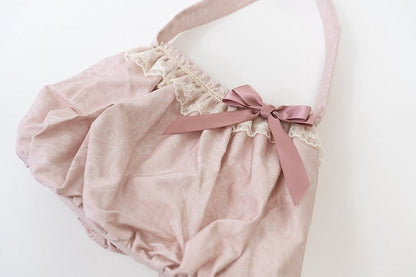 Hand / Gray Bag Blue Pink