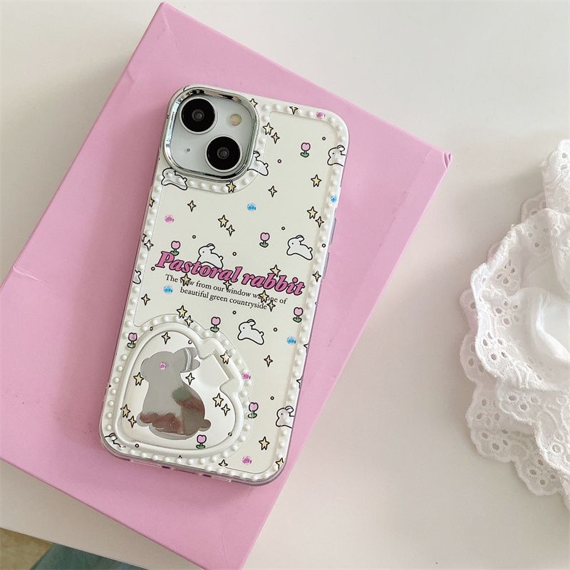 Kawaii Heart Mirror Phone Case Wonderland Case