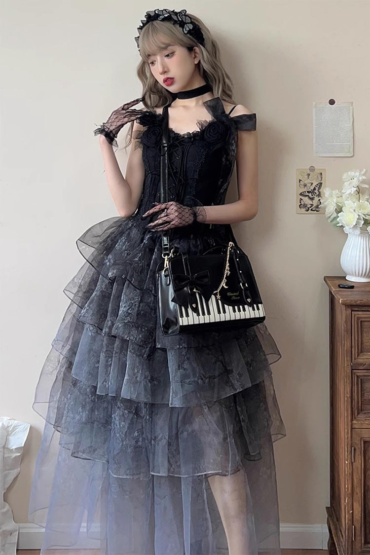 Piano Waltz Bowknot Handbag