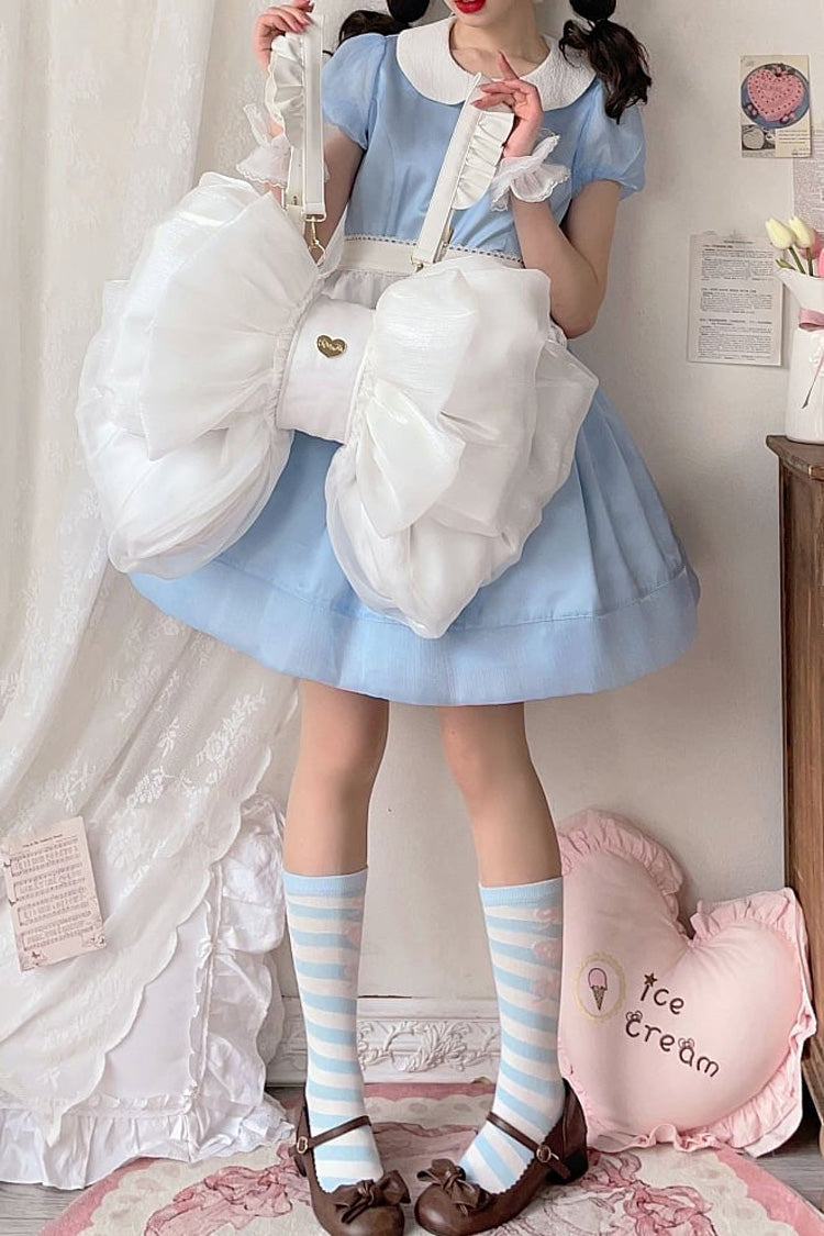 Big White Bowknot Lolita Backpack