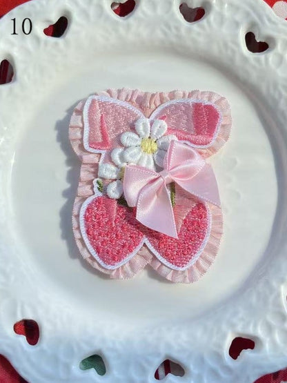 Cherry/Strawberry/Cake Bowknot Brooch/Hairclip Options Decorated 11