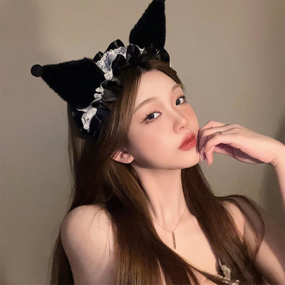 Kawaii Bunny Velvet Lace Lolita Headband