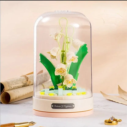 DIY LED Flower Block Music Box MK18450 Wonderlandcase