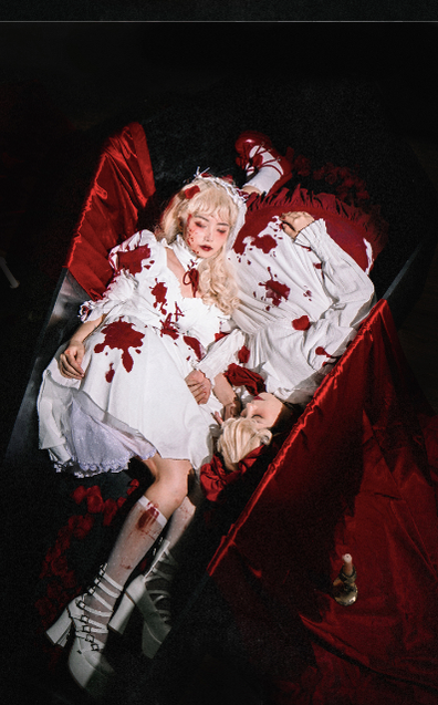 Halloween Gothic Lolita Blood Stained Lolita Dress