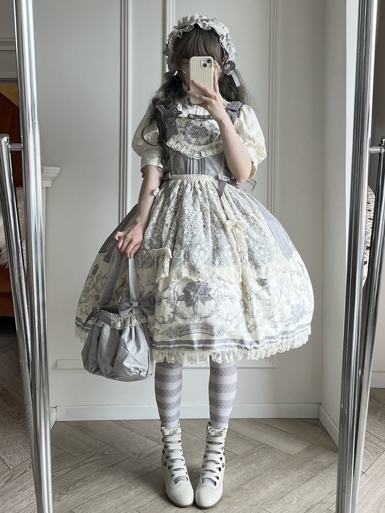 Hand / Gray Bag Blue Pink